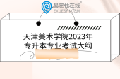天津美术学院2023年专升本专业考试大纲