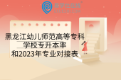 黑龙江幼儿师范高等专科学校专升本率和2023年专业对接表