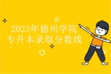 2023年德州学院专升本分数线汇总 含校荐建档批！