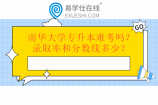 南华大学专升本难考吗？录取率和分数线多少？