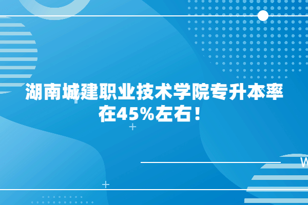湖南城建职业技术学院专升本率
