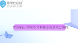 2024商丘学院专升本各专业录取分数线