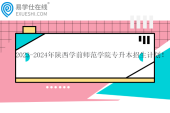 2023-2024年陕西学前师范学院专升本招生计划！