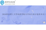 2024西安理工大学高科学院专升本专业计划多少人？