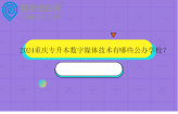 2024重庆专升本数字媒体技术有哪些公办学校？
