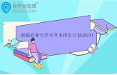 新疆农业大学专升本招生计划2024