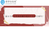 丽水学院专升本在哪个校区？专业有哪些？