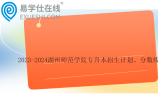 2023-2024湖州师范学院专升本招生计划、分数线