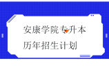 安康学院专升本历年招生计划汇总