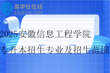 2025安徽信息工程学院专升本招生专业及招生范围~