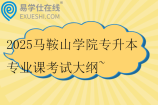 2025马鞍山学院专升本专业课考试大纲~