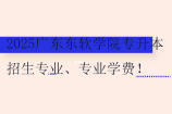 2025广东东软学院专升本招生专业、专业学费