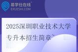 2025深圳职业技术大学专升本招生简章~