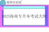 2025海南专升本考试大纲