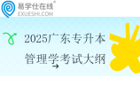 2025广东专升本管理学考试大纲