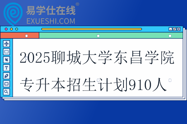 2025聊城大学东昌学院专升本招生计划910人