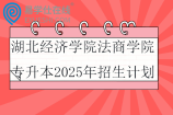 湖北经济学院法商学院专升本2025年招生计划870人