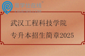 武汉工程科技学院专升本招生简章2025
