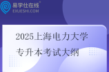2025上海电力大学专升本考试大纲
