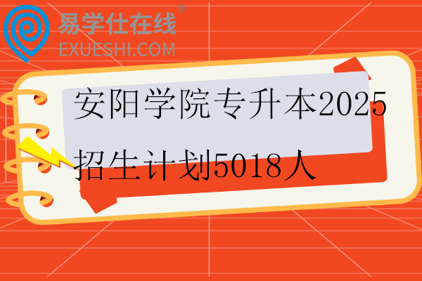 安阳学院专升本2025招生计划