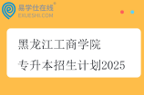 黑龙江工商学院专升本招生计划2025