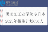 黑龙江工业学院专升本2025年招生计划650人