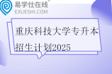 重庆科技大学专升本招生计划2025