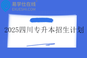 2025四川专升本招生计划表