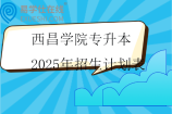 西昌学院专升本2025年招生计划表