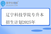 辽宁科技学院专升本招生计划2025年
