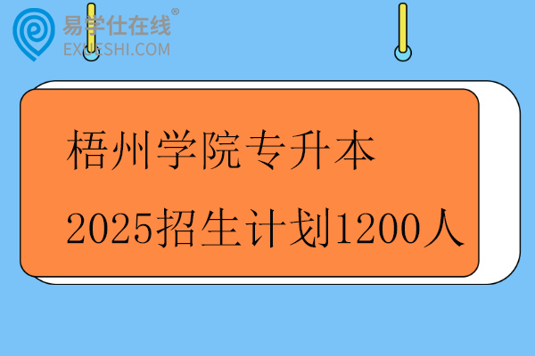 梧州学院专升本2025招生计划