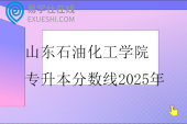 山东石油化工学院专升本分数线2025年