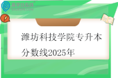 潍坊科技学院专升本分数线2025年