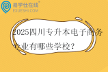 2025四川专升本电子商务专业有哪些学校？