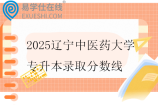 2025辽宁中医药大学专升本录取分数线