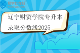 辽宁财贸学院专升本录取分数线2025