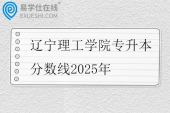 辽宁理工学院专升本分数线2025年