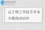 辽宁理工学院专升本分数线2025年