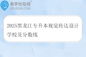 2025黑龙江专升本视觉传达设计学校及分数线