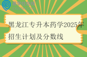 黑龙江专升本药学2025年招生计划及分数线