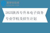 2025陕西专升本电子商务专业学校及招生计划