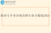 陕西专升本市场营销专业分数线2025