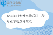 2025陕西专升本物联网工程专业学校及分数线