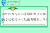 2025陕西专升本医学影像技术和医学检验技术可以报考哪些大学？