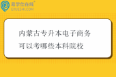 内蒙古专升本电子商务可以考哪些本科院校2025