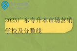 2025广东专升本市场营销学校及分数线