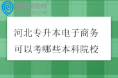 河北专升本电子商务可以考哪些本科院校2025
