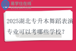 2025湖北专升本舞蹈表演专业可以考哪些学校？