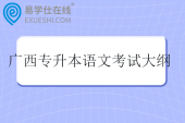 广西专升本语文考试大纲2026