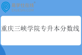 重庆三峡学院专升本分数线2025